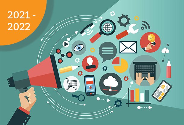 image: communications tools with megaphone (iStockphoto)