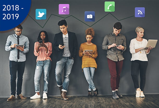 Youth engaging with social media (iStockphoto)