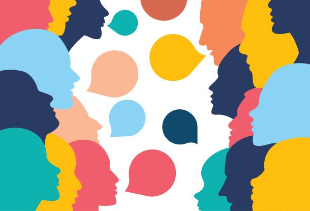 image: People profile heads in dialogue (iStockphoto)