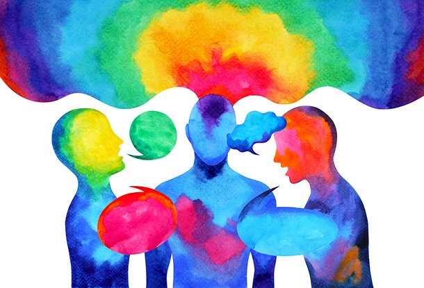 image: watercolour of people in heated discussion (iStockphoto)