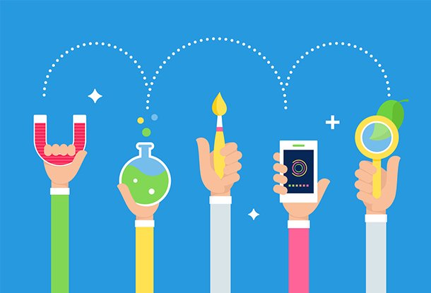 image:Students Holding Tools in Hands (iStockphoto)