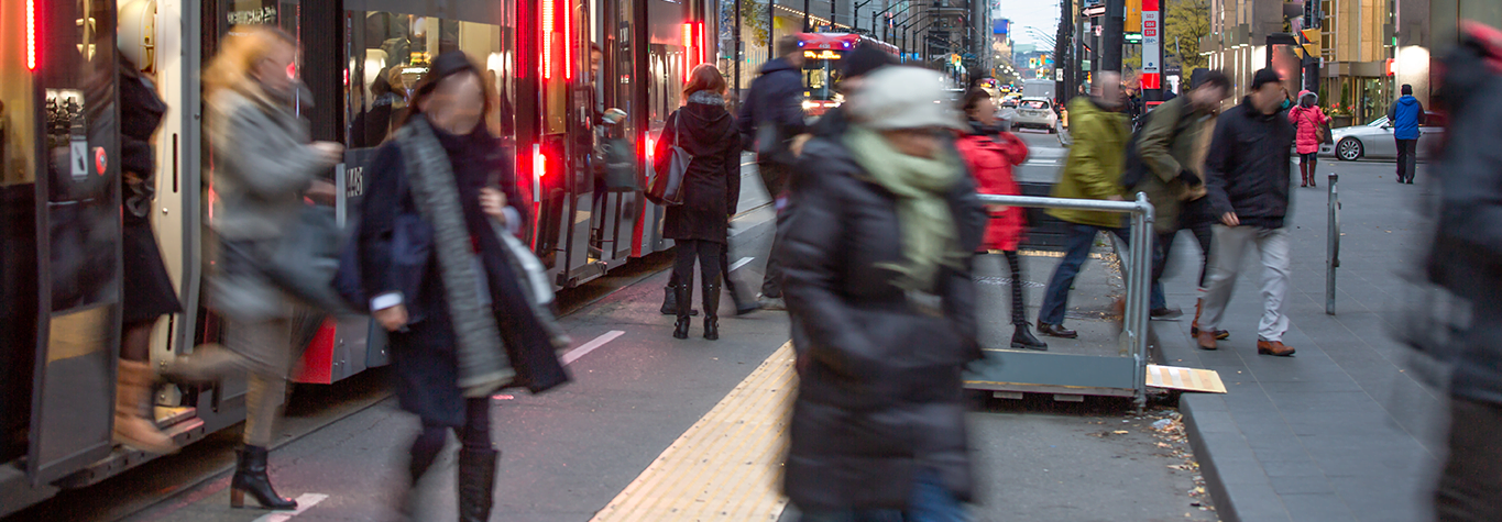 photo: streetcar and people on street (iStockphoto)