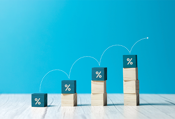 image: Wooden block cubes showing increasing inflation (iStockphoto)